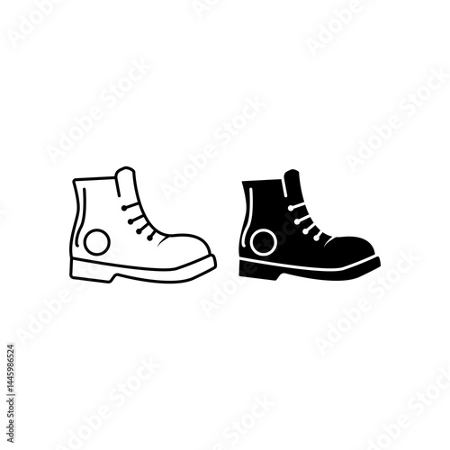 vector illustration of a boot