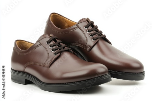 Wallpaper Mural Elegant brown leather men s shoes classic design comfortable fit perfect for formal occasions Studio Torontodigital.ca