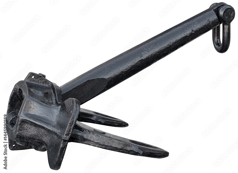 Old Anchor on white