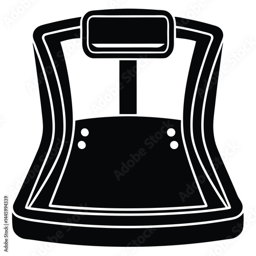 Precise Digital Bathroom Scale Weight Measurement Device Icon