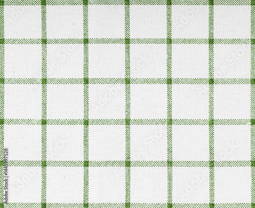 Obraz na płótnie Green fabric checkered fabric from factory, towel w salonie