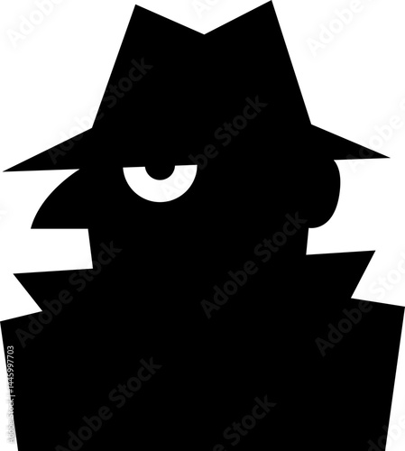 Spy icon, spy shape, spy emoji, spy emoticon