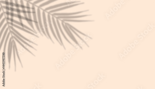 Obraz na płótnie shadow from plant branches on brown background w salonie