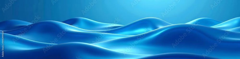Smooth flowing blue waves with subtle ripples on blue backdrop, texture, abstract, elegant Smooth flowing blue waves with subtle ripples on blue backdrop, texture, abstract, elegant