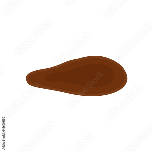 Simple mud puddle vector illustration 