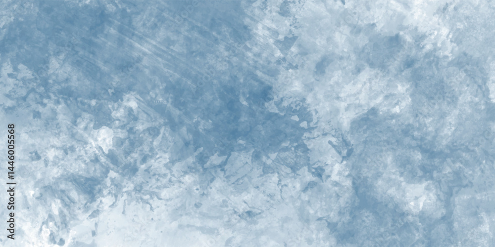 Obraz premium Watercolor art in cool blue with a smooth blend of tones and expressive brush marks