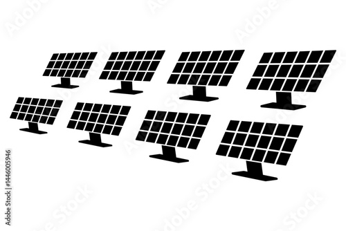 solar farm icon symbol