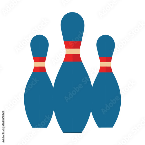 bowling pins vector