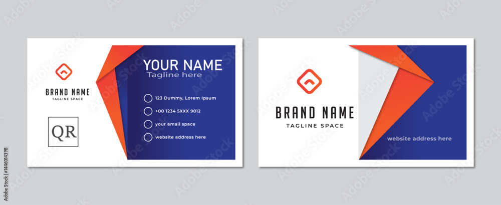 Creative and modern business card design layout. Creative and modern business card design layout.