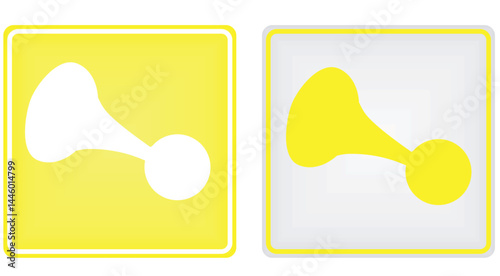 Car horn sign. vector illustration