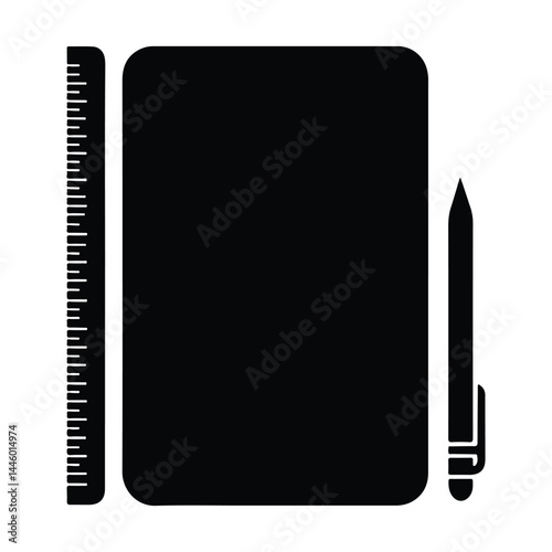 Math & Geometry Tools Silhouette | Compass, Ruler, Drafting Icons