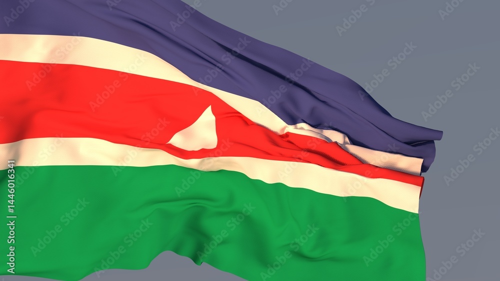 Naklejka premium A bandeira de Juiz de Fora, Minas Gerais, Brasil - Ilustração 3D