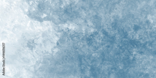 Handcrafted watercolor art in light blue with visible brush marks and artistic imperfections

