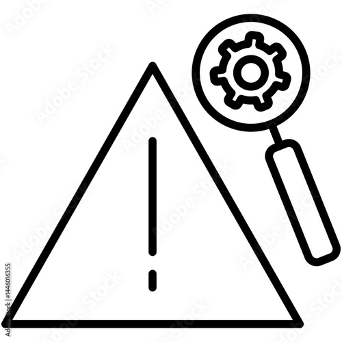 Incident Management line Icon, Incident Management Icon – Emergency Response, IT Issue, Risk Control Symbol in Vector Style

