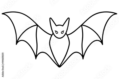 Flying Bat Vector