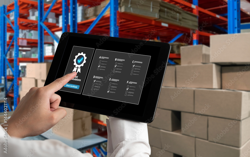 Online product certification, marking a key achievement. Demonstrates commitment to quality and trustworthiness by having product certification passed. brisk