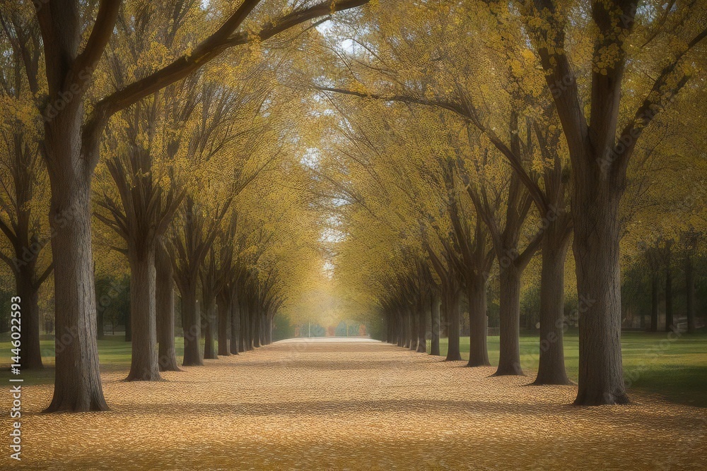 Fototapeta premium path in autumn park