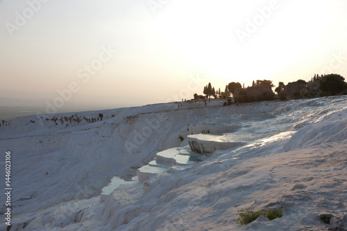 Fototapeta Naklejka Na Ścianę i Meble -  Türkey Pamukkale on a sunny spring day