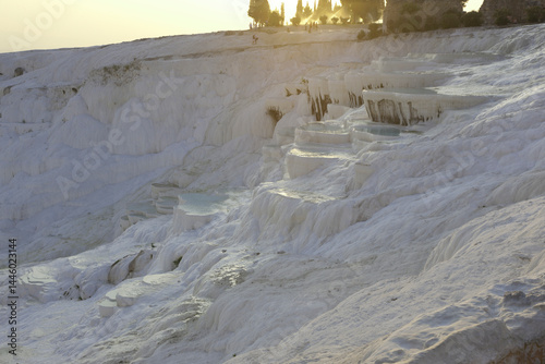 Fototapeta Naklejka Na Ścianę i Meble -  Türkey Pamukkale on a sunny spring day
