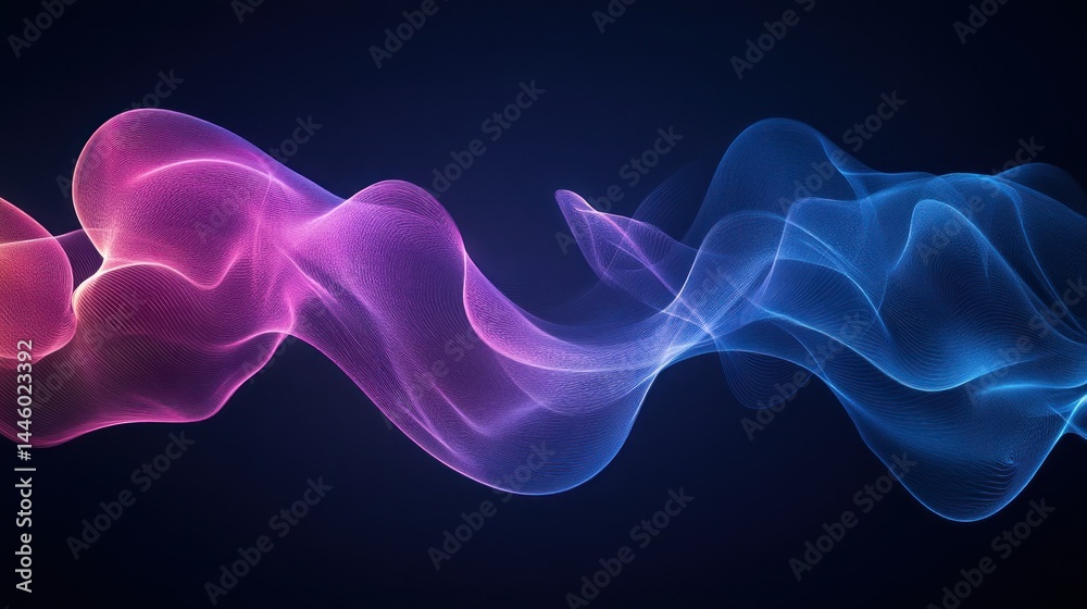 Abstract flowing shapes in vibrant colors Abstract flowing shapes in vibrant colors