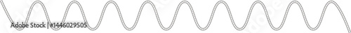 Line of film strips with nine wave shapes.