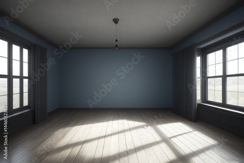empty room with window