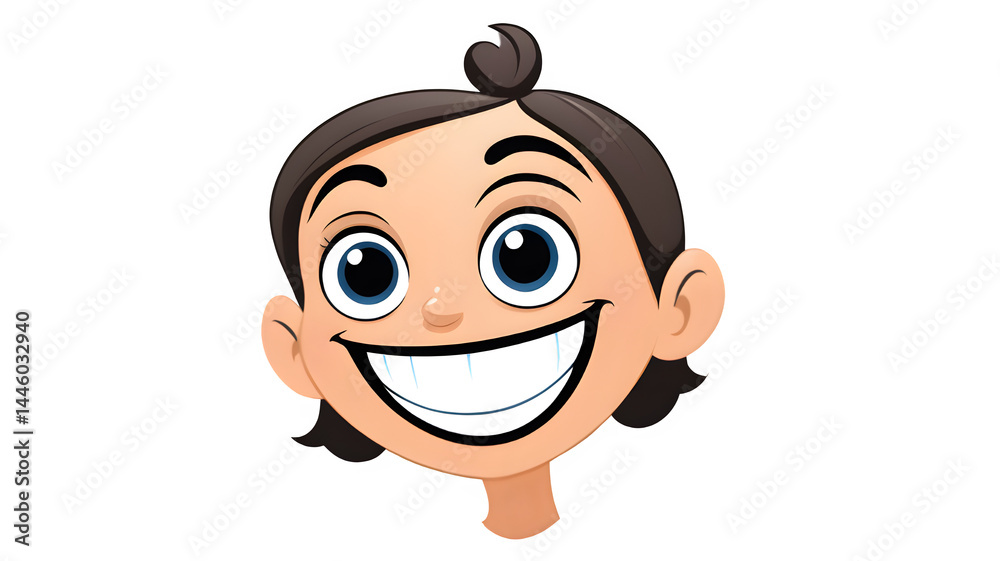 custom made wallpaper toronto digitalvector illustration of a smiling human