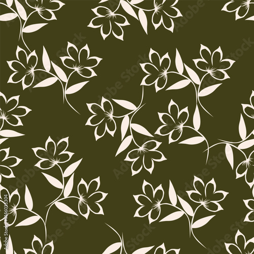 Abstract Handmade Floral textile patterns with digitally enhanced seamless, perfect for wall art, stylish fashion prints, and versatile wrapping paper.
