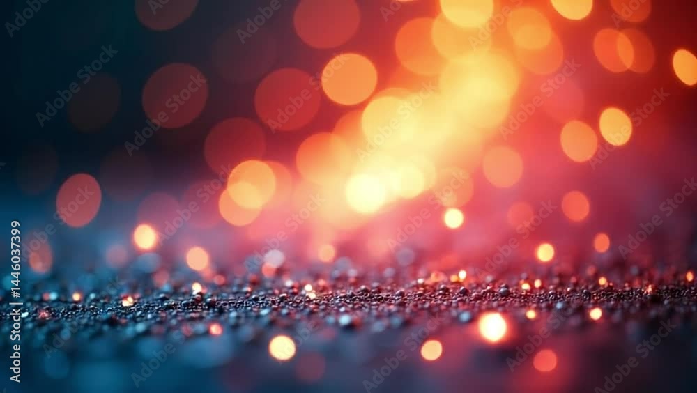 Elegant Gold Bokeh Background Loop