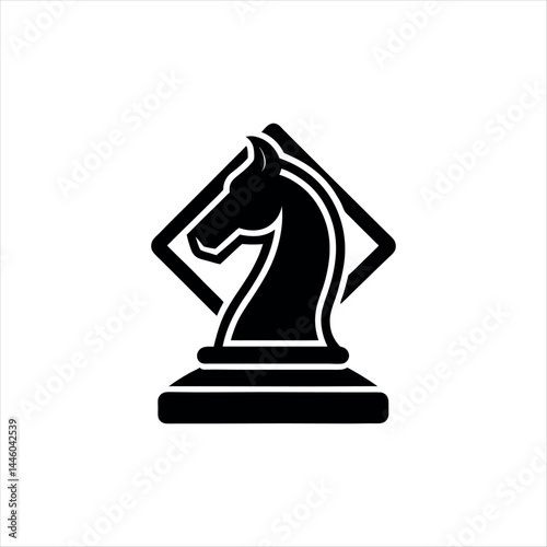 chess board icon sports elements silhouette black chess queen