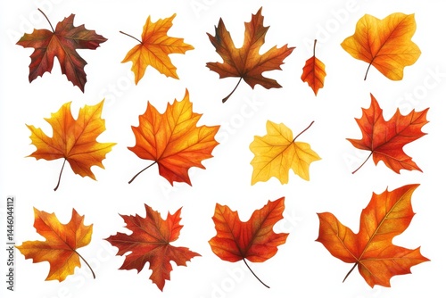 Autumn leaves collection