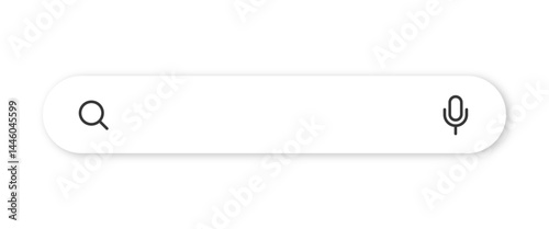 Modern search box UI element with transparent background. Ideal for websites, mobile apps, and digital interfaces. Includes input field, search icon, and clean layout for UI design.
