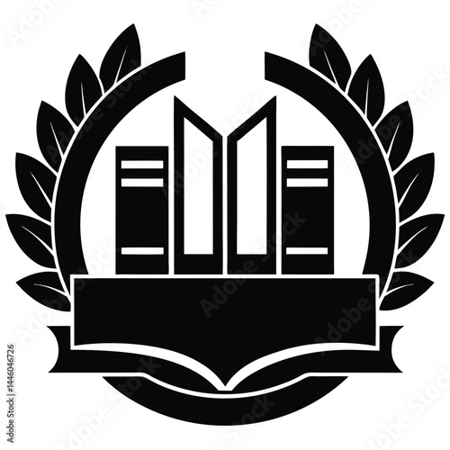 librarian element isolated library event poster on white background