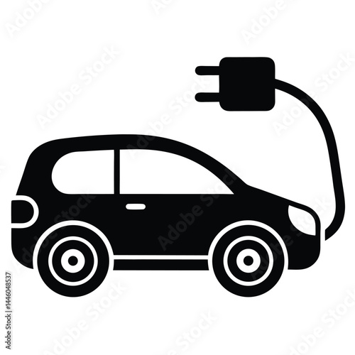Electric Vehicle Charging Icon Design for Sustainable Transportation