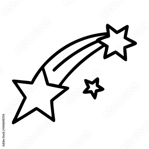 comet or shooting star transparent background for web and graphic design