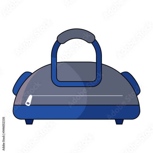 Colored gym bag. Vector