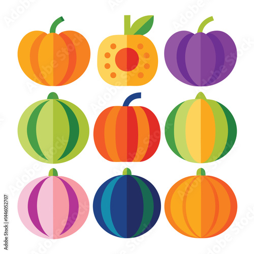 seamless pattern with pumpkins