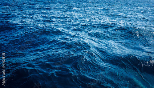 soothing deep blue sea texture background