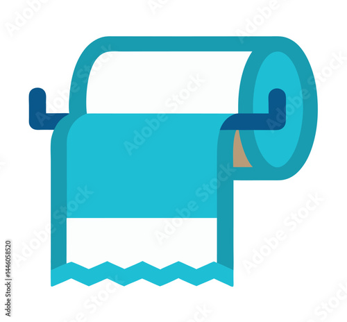 vector illustration of a paper sheet with paper