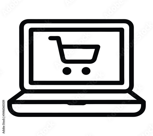 vector shopping cart icon