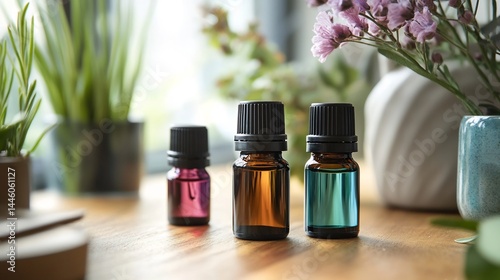 Peaceful therapeutic setting with aromatic essential oils diffusing into the room for ultimate relaxation