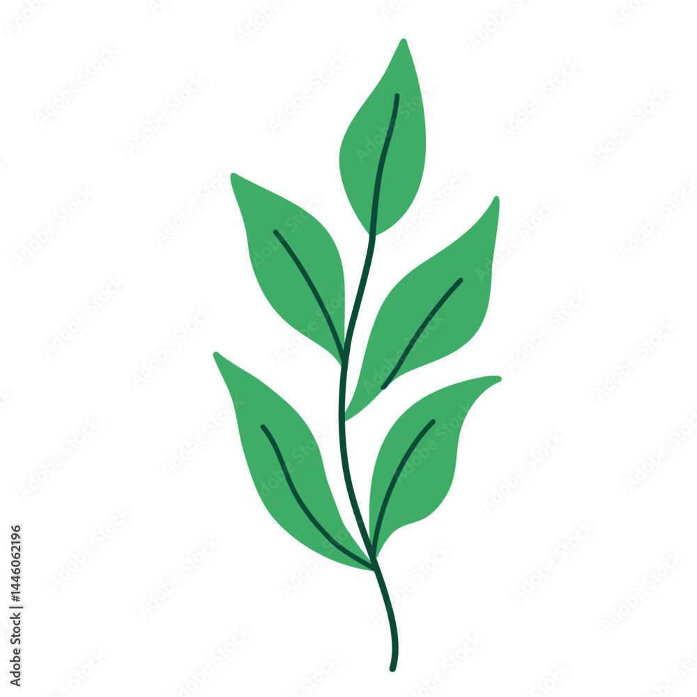 Fototapeta premium Leaf vector colorful on transparent background