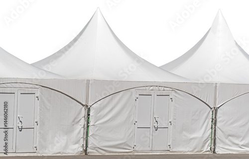 Obraz na płótnie Large white tents on a white w salonie