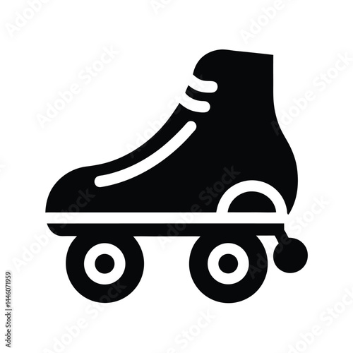 Roller Skate with Visible Wheels Representing Lei