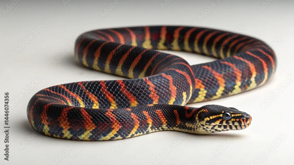 Naklejka premium Boelen’s python on studio background