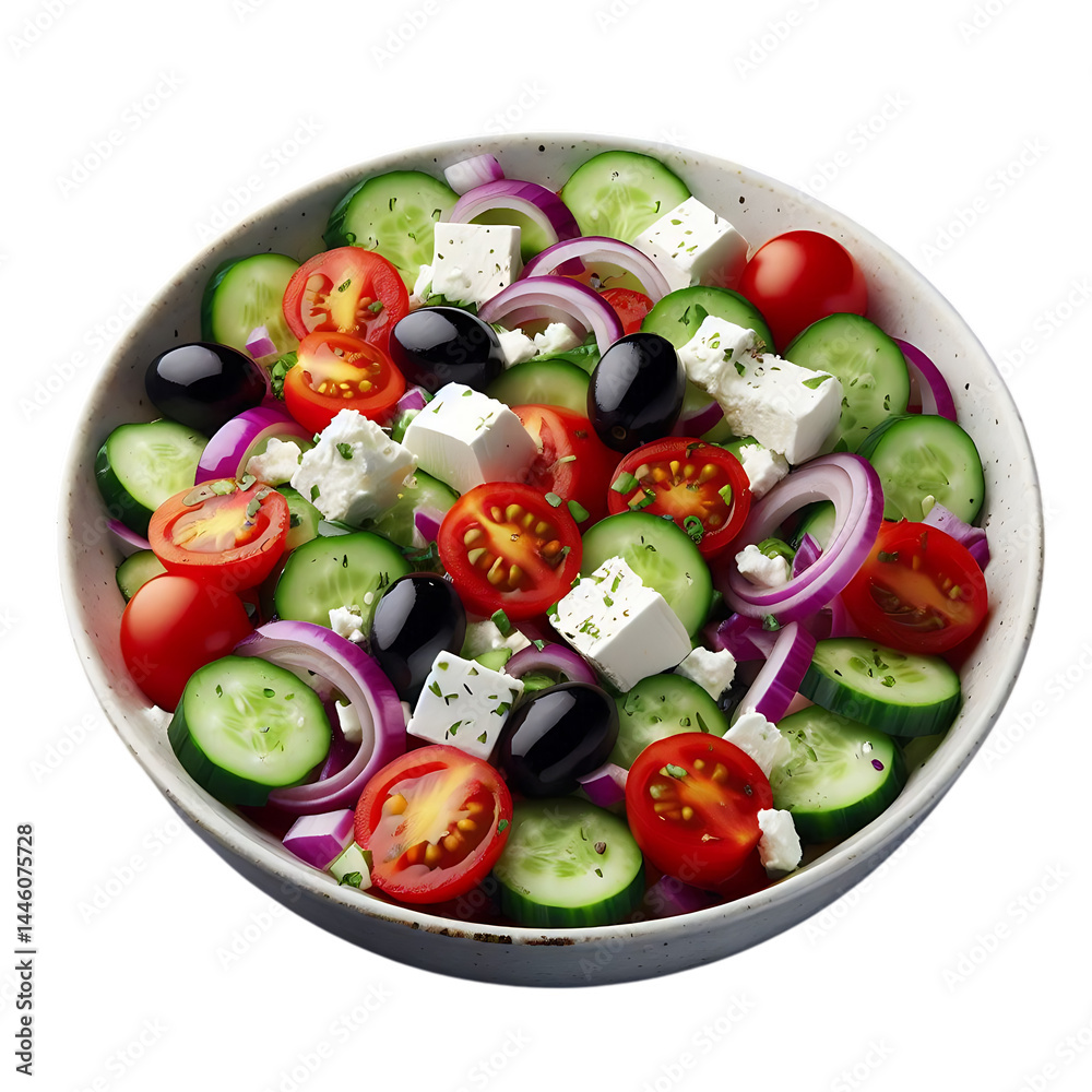 Fresh Greek salad in a bowl Fresh Greek salad in a bowl