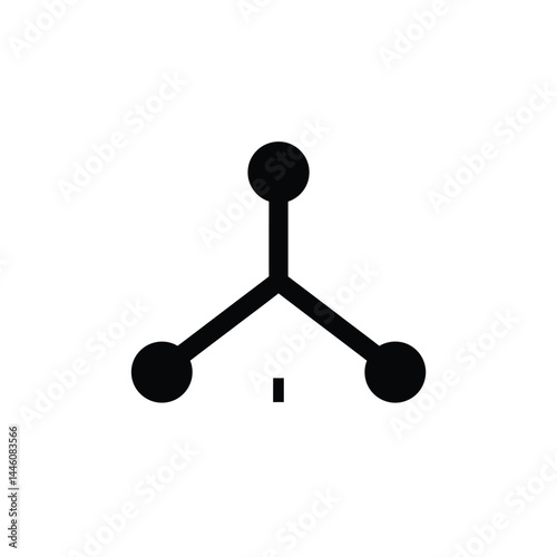 3d graphic of a man symbol made of many spheres