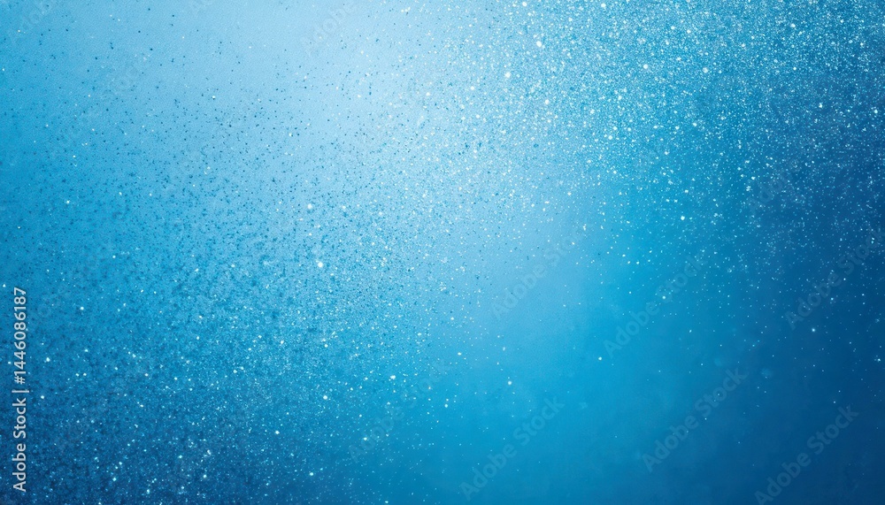 Obraz premium Soft blue background with sparkling water droplets creating a tranquil and refreshing atmosphere