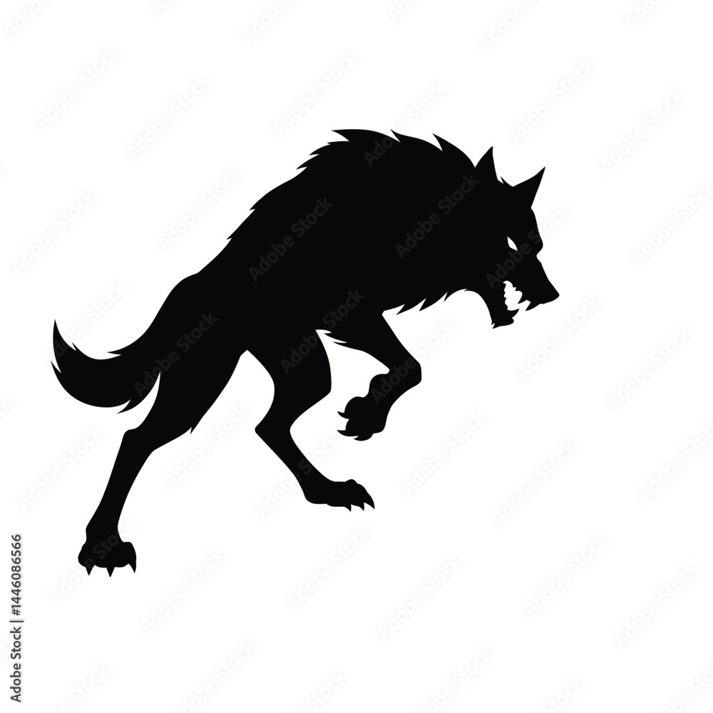Naklejka premium wolf vector illustration