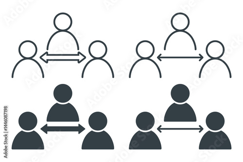 Mediator icon symbol. Illustration vector